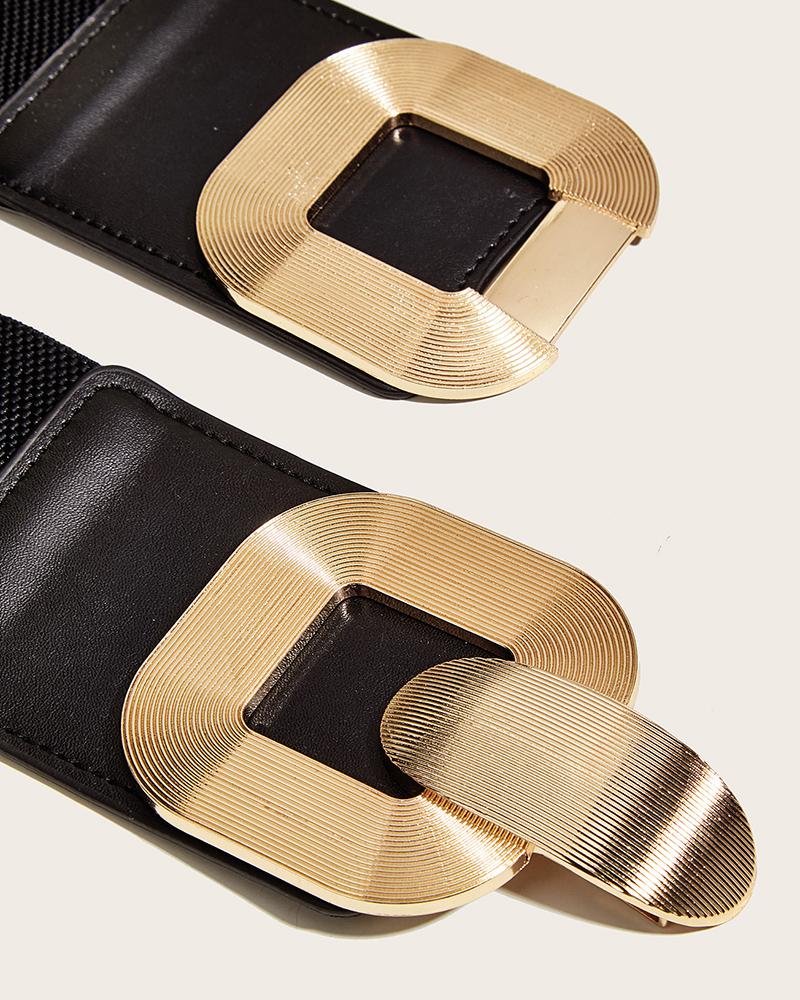 1pc Vintage Elastic Wide Cinch Waist Belt