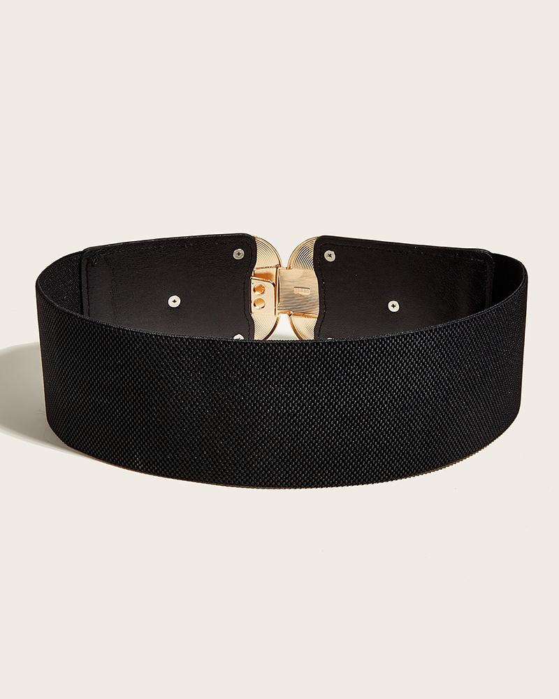 1pc Vintage Elastic Wide Cinch Waist Belt