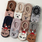 1Pair Christmas Cartoon Animals Ankle Fuzzy Socks