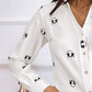 Graphic Print Long Sleeve Button Front Shirt