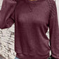 Eyelet Embroidery Long Sleeve Top