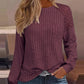 Eyelet Embroidery Long Sleeve Top