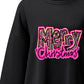 Christmas Letter Print Long Sleeve Sweatshirt