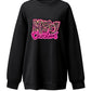 Christmas Letter Print Long Sleeve Sweatshirt