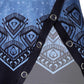 Tribal Print Zip Detail Cold Shoulder Top