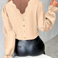 Scallop Trim Neck Hollow Out Top