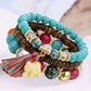 1pcs Bohemian Turquoise Beaded Multi layer Bracelet