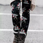 Christmas Tree Snowflake Elk Print Leggings