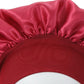 1pc Night Sleep Cap Wide Band Satin Bonnet For Curly Hair Care