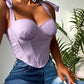 Tied Detail Corset Crop Top