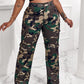 Plus Size Camouflage Print Pocket Design Cargo Pants