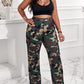 Plus Size Camouflage Print Pocket Design Cargo Pants