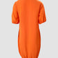 Puff Sleeve Casual T shirt Dress