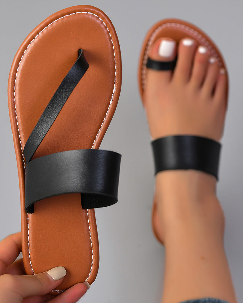 Toe Ring Summer Beach Flip Flops