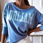 Letter Print Long Sleeve Casual Sweatshirt