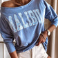 Letter Print Long Sleeve Casual Sweatshirt