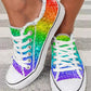 Cinco De Mayo Ombre Raw Hem Canvas Sneakers