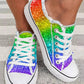 Cinco De Mayo Ombre Raw Hem Canvas Sneakers