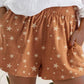 Star Print Waistband Shorts