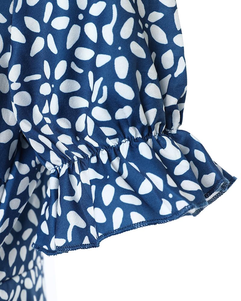 Ditsy Floral Print Casual Dress