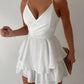 Layered Ruffles Spaghetti Strap Mini Dress