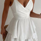 Layered Ruffles Spaghetti Strap Mini Dress