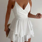 Layered Ruffles Spaghetti Strap Mini Dress