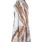 Marble Print Halter Casual Dress