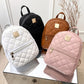 Quilted Zipper Design Backpack