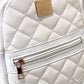 Quilted Zipper Design Backpack