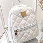 Quilted Zipper Design Backpack
