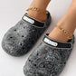 Cartoon Graphic Print Hollow Out Beach Clog Slippers