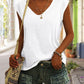 Cap Sleeve V Neck Casual T shirt