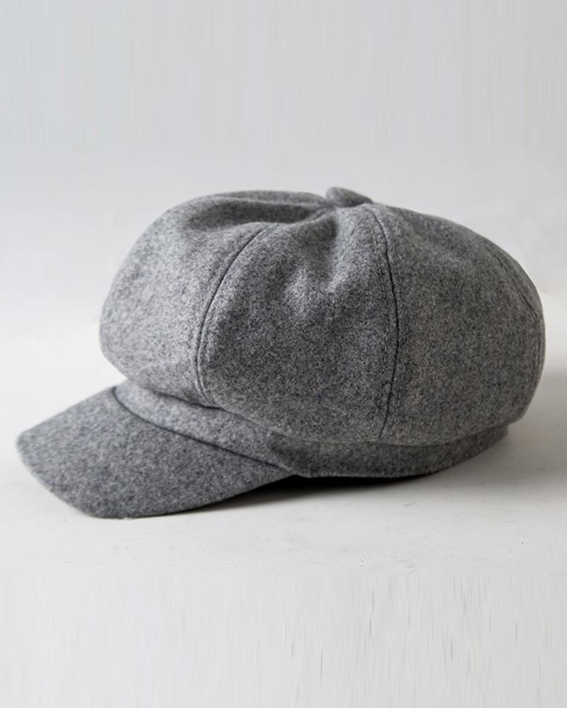 Fashinable Vintage Quilted Peaked Cap