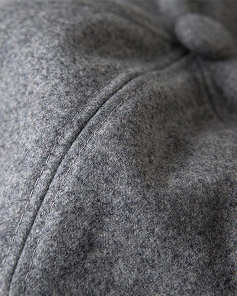 Fashinable Vintage Quilted Peaked Cap