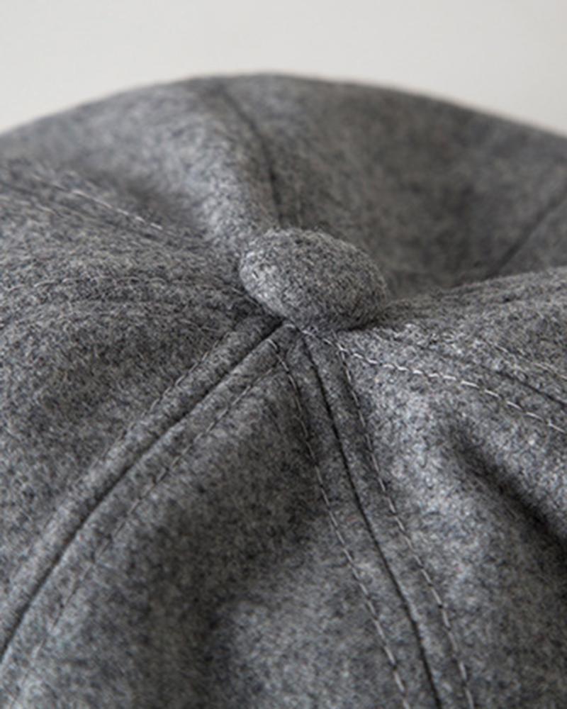 Fashinable Vintage Quilted Peaked Cap