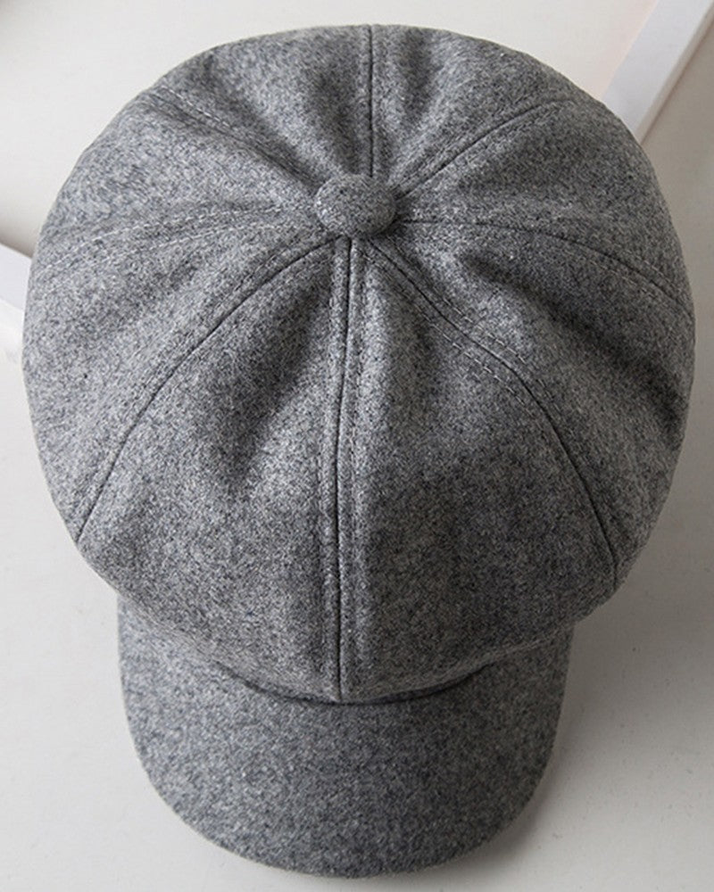 Fashinable Vintage Quilted Peaked Cap