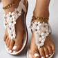 Flower Pattern Slingback Summer Beach Slippers