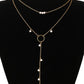 1pc Beaded O Ring Tassel Design Necklace