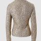 Long Sleeve Sequin Blazer Coat