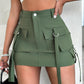 Pocket Design Casual Cargo Skirt