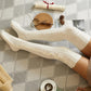 1Pair Over The Knee High Cable Knit Long Socks