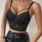 V Neck Lace Crop Cami Top