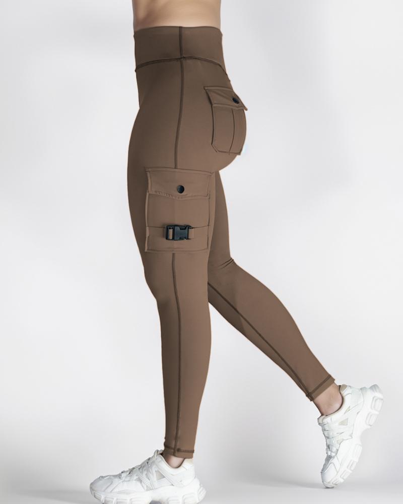 Pocket Design Active Pants Sports Yoga Leggings