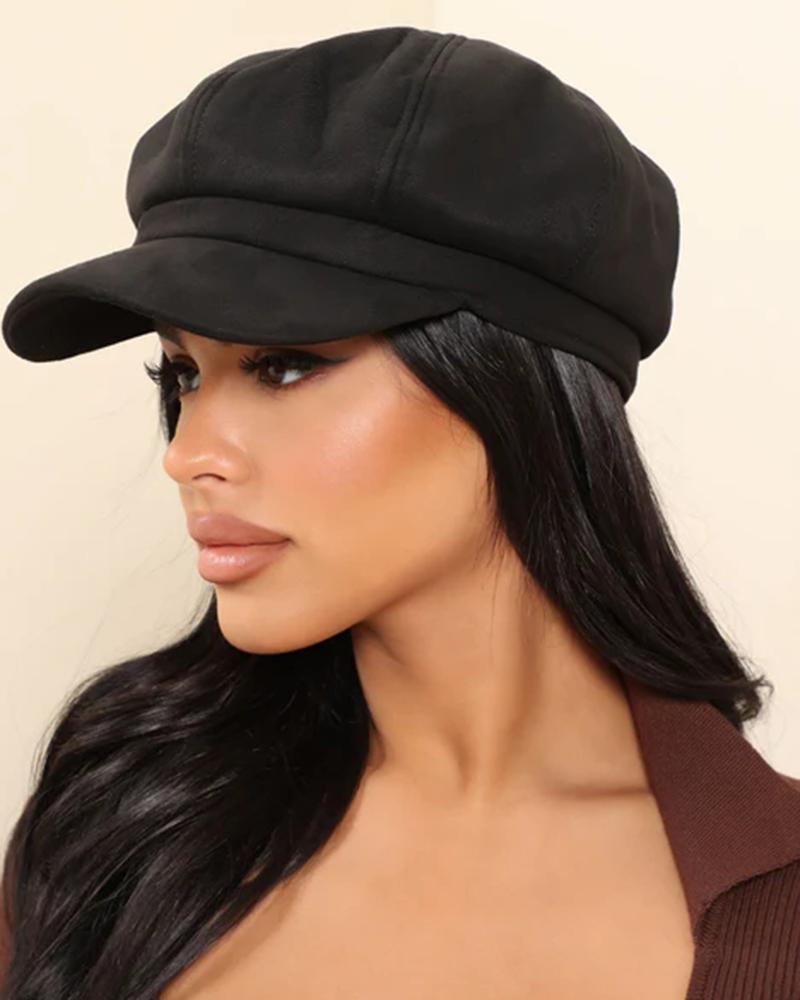 Fashinable Vintage Quilted Peaked Cap