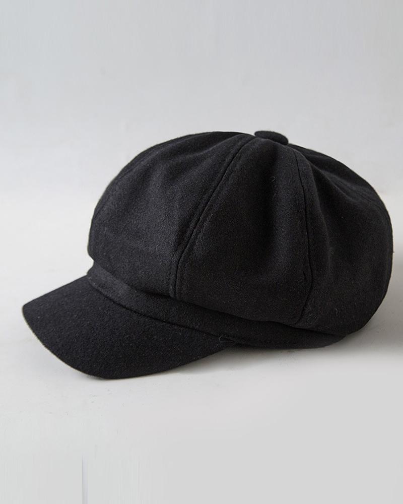 Fashinable Vintage Quilted Peaked Cap