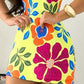 Floral Print Short Sleeve Round Neck Dress