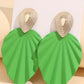 1Pair Vintage Leaf Shape Geometric Earrings