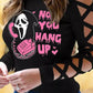 Halloween Melting No You Hang Up Graphic Print Cutout Top