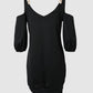 Chain Decor Cold Shoulder Casual Dress